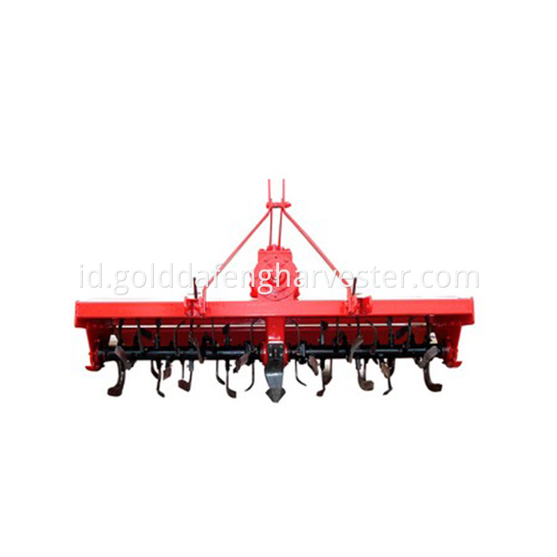 Low gearbox series rotary tiller adopt low gearbox body, Eight module gear transmission, the height of gearbox